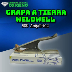 Grapa a tierra Weldwell 500 amperior