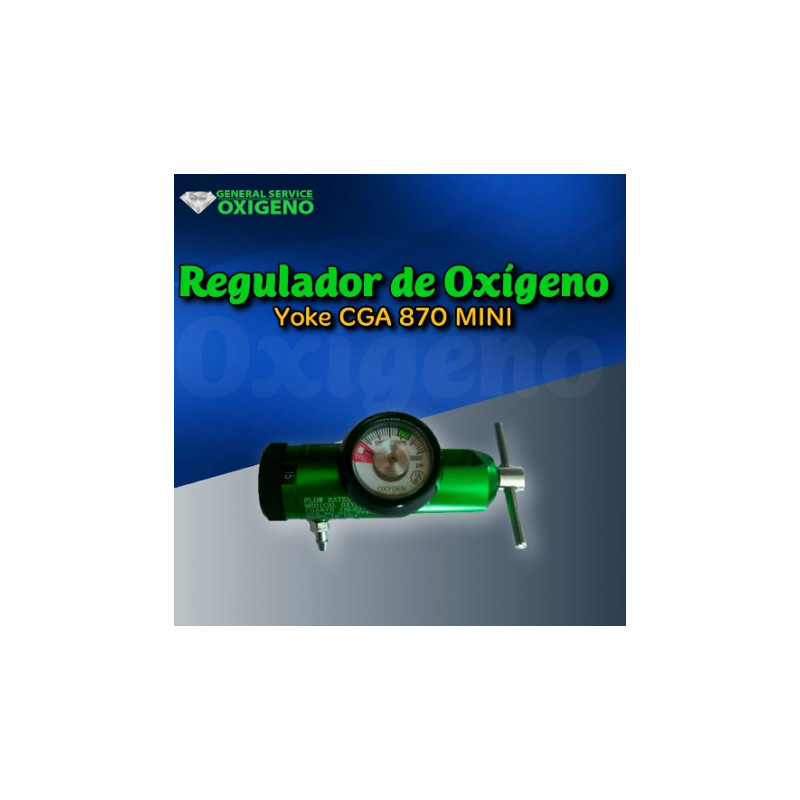 Regulador de Oxigeno Yoke CGA 870 Mini