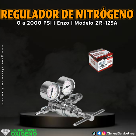 Regulador de Nitrógeno Enzo 125A – 0 a 2000 psi
