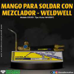 Mango para Soldar con Mezclador G11/X11- Weldwell