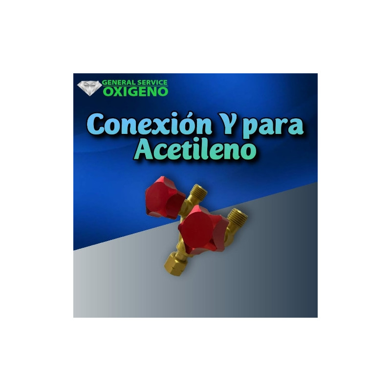Conexión tipo Y para acetileno