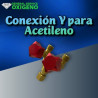 Conexión tipo Y para acetileno