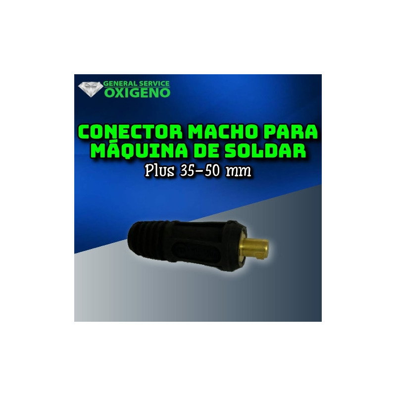 Conector macho para máquina de soldar 35-50 mm
