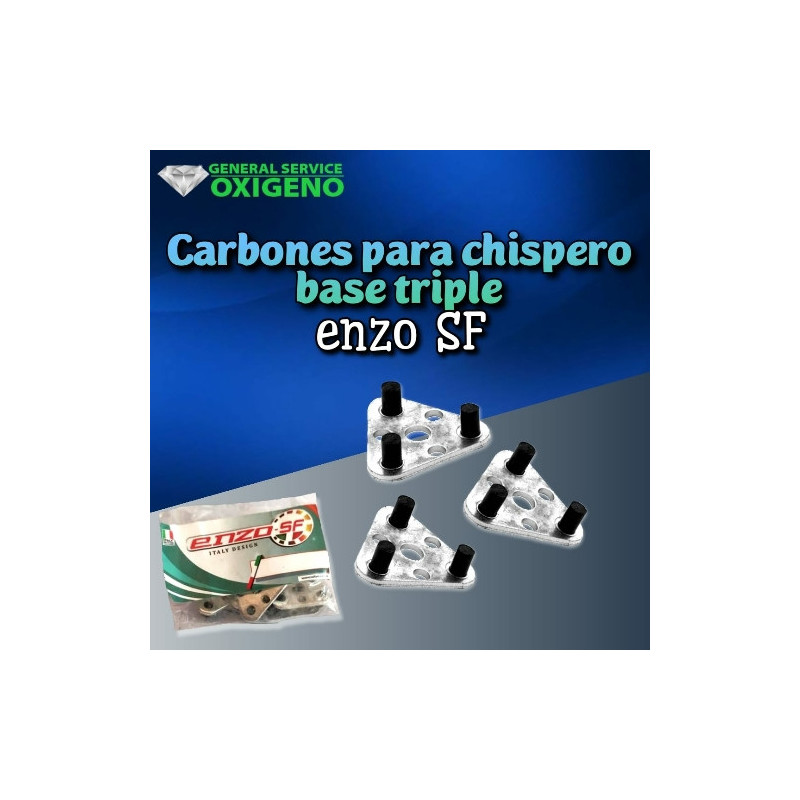 Carbones para chispero base triple Enzo